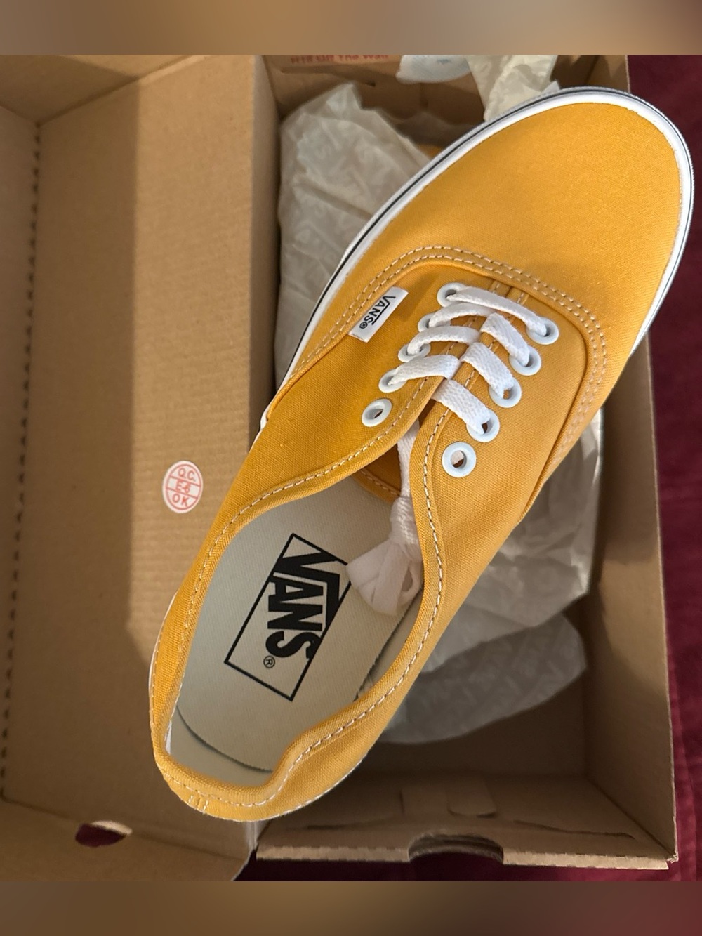 Vans Authentic Canvas Sneaker - Yellow